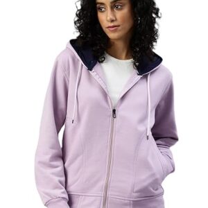 ADBUCKS Women's Cotton Winter Jacket Sweatshirts Casual Drawstring Clothes Zip Up Hoodie With Front Pocket Ii Womens Hoodies Ii Womens Jacket Ii Winter Sweater Hoodie For Women & Girls