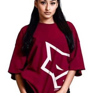 LEOTUDE Women's Cotton Oversized Fit T-Shirt